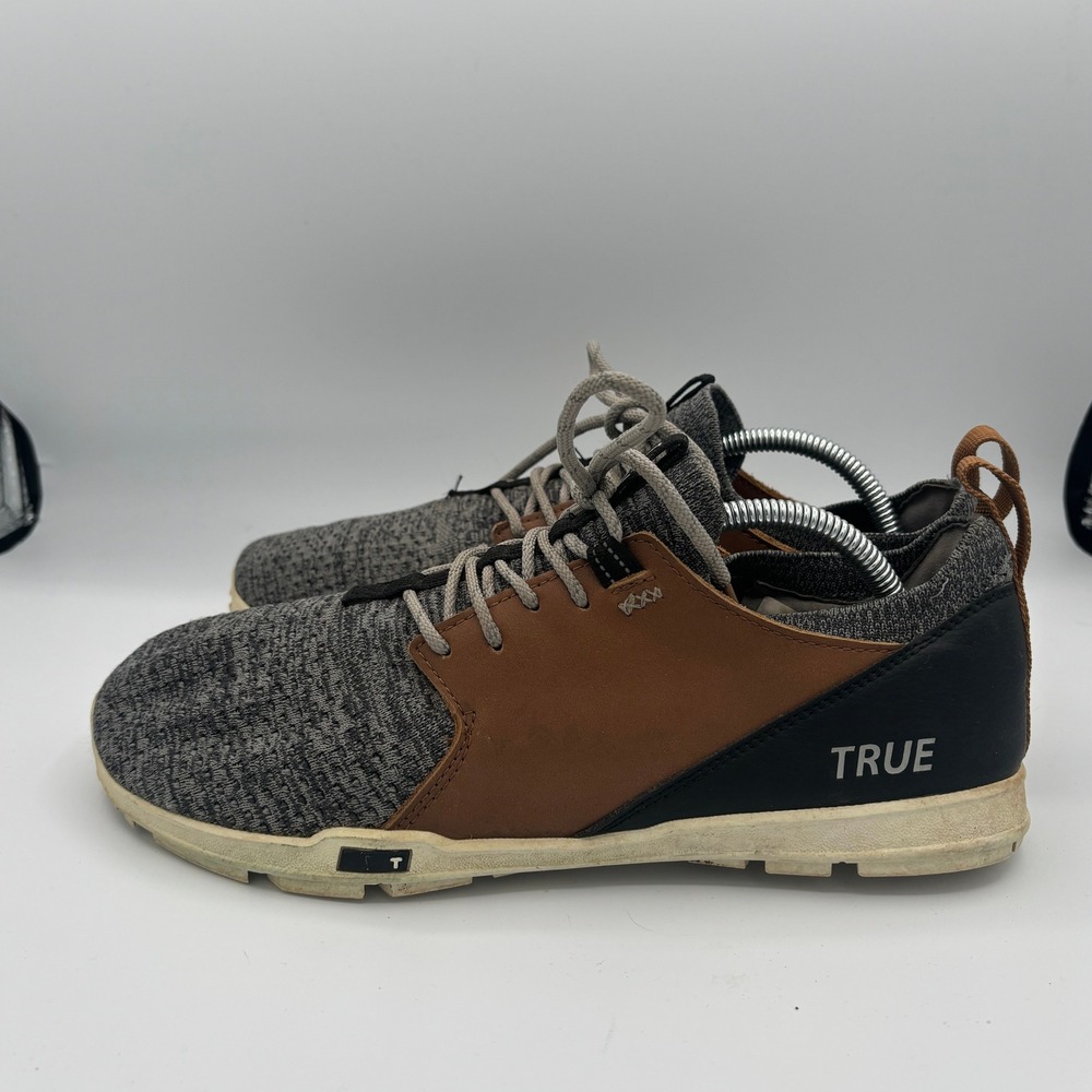 TRUE Linkswear True Knit Golf Shoes Mens Sz 10.5 Gray Brown Spikeless Comfort